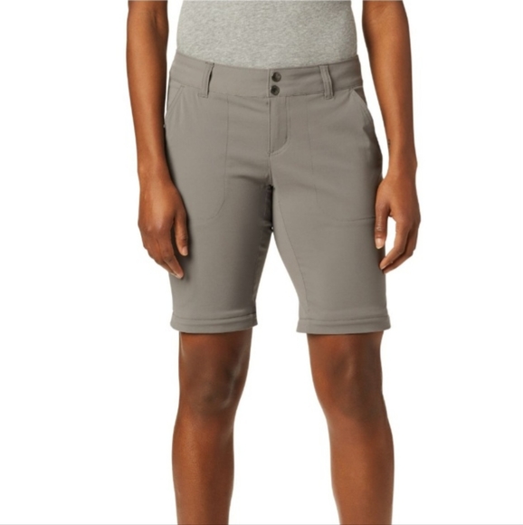 NWT Columbia womens convertible cargo pants | zip off pants - size 4 | beige - Picture 3 of 16